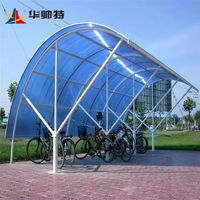 Plaques de toiture en polycarbonate Crysta HUASHUAITE 10 mm, 4 mm, 6 mm pour l'étanchéité et la protection solaire