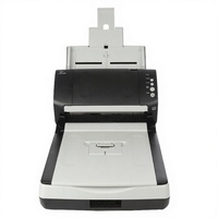 Pemindai Optik Fujitsu Fi-7260 USB Duplex Pembaca Kertas & Kartu Plastik Fitur ADF Sensor CMOS Warna 24-Bit untuk Tablet PC