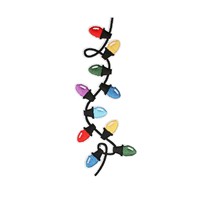 Patchs brodés thermocollants en polyester pour guirlandes lumineuses de Noël, motifs flocon de neige, sapin de Noël, Père Noël