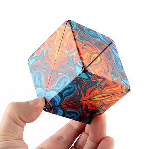 Cube magnétique en forme de Fidget, jouet, jeu infini, Puzzle en mouvement, terre Rare, aimant, Cube magique 3d, nouvelle collection 2023 - Product Image 2