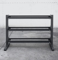 SMARTFIT fitness gym 3 niveaux hexagonal haltère rack stockage de poids à plusieurs niveaux 5-50lb