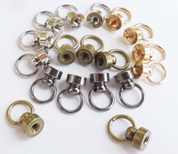 Sac à ongles en laiton, Rivet Chicago, anneau de sucette, goujon, vis pivotante, tête de poteau à bille, boutons
