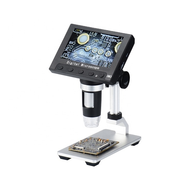 Microlong DM3 Original Factory Wireless USB Stereo Electron Microscope 1080P 2MP HD Camera 4.3" LCD Digital 8 LED Lights
