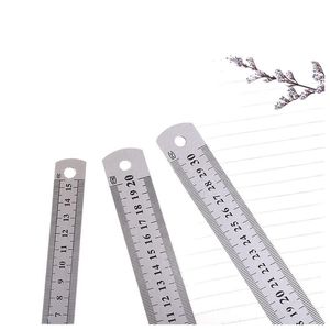 Steel Ruler 15Cm Metal Straight <b>Edge</b> For Student School Stationery Measurement <b>Tool</b> - Product Image 5