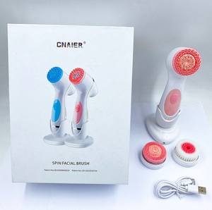 Cepillo Sónico de Limpieza <span class=keywords><strong>Facial</strong></span> Recargable con Rotación Interna y Externa Impermeable Masajeador Eléctrico - Product Image 3