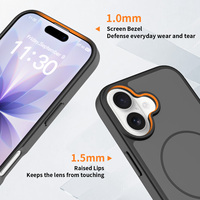 Coque de protection magnétique TPU+PC+N52 au design professionnel et toucher agréable pour iPhone 17 Pro Max – Offre Spéciale