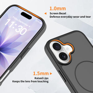 Funda Protectora para Teléfono con Diseño Magnético de TPU+PC+N52, Sensación de Piel, para <span class=keywords><strong>iPhone</strong></span> 17 Pro Max, Fundas Para <span class=keywords><strong>iPhone</strong></span> - Product Image 6