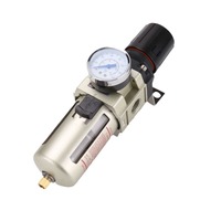 Régulateur Lubrificateur Pneumatique CHDLT AW3000-03 Unité RFL Vanne de Contrôle Compresseur d'Air Blanc Champagne