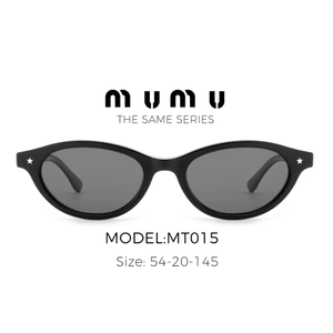 Kính mắt thời trang cao cấp MiuBrand, unisex, khung acetate oval toàn viền, bảo vệ UV400, có thể tùy chỉnh, bền đẹp. - Product Image 1
