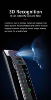 Cerradura Inteligente 3D de Alta Seguridad TOPTEQ US8, Reconocimiento Facial 3D, Tarjeta de Memoria RFID, Nube, Wi-Fi, para Aleación de Aluminio, Acero y Madera