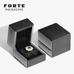 Nueva Caja de Joyería de PU con Logotipo Personalizado, Embalaje de Joyería de Lujo en Cuero PU - Product Image 6