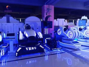 เครื่องเล่น VR แข่งรถในร่มสำหรับสวนสนุกเชิงพาณิชย์ - โครงสร้างโลหะ รับน้ำหนัก 100-500 กก. (ขายดีที่สุด) - Product Image 5