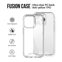 Coque de téléphone antichoc Space Crystal Clear pour iPhone 16 Plus 16 Pro Coque arrière transparente pour iPhone 15 16 17 Pro Max 17 Air