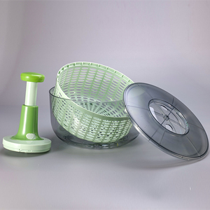 Centrifuga per <span class=keywords><strong>Insalata</strong></span> da Cucina in Plastica Ecologica, Asciugatore per Frutta e Verdura con Cestello Portaoggetti - Product Image 3