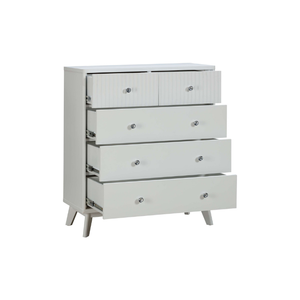 Gabinete Tallboy de estilo Vintage de la marca Everest, muebles de madera de 5 cajones de la mejor calidad para sala de estar, muestra gratis, fábrica de Vietnam - Product Image 4