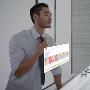 Espejo Vercon con pantalla táctil para baño de 10,1 pulgadas con sistema operativo <span class=keywords><strong>Android</strong></span> integrado con control inteligente Wi-Fi habilitado para espejo habilitado para <span class=keywords><strong>Bluetooth</strong></span> - Product Image 5