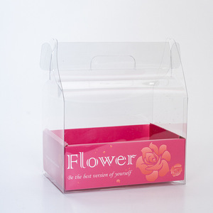 Caja de Flores Rectangular Plegable de PVC Transparente al por Mayor para Pasteles, Ramos y <span class=keywords><strong>Arreglos</strong></span> Florales, Embalaje para Regalos y Manualidades - Product Image 5