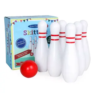 Fabricante de alta calidad de madera mini juego de bolos juguetes educativos para los niños de escritorio de bolos