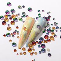Strass pour ongles de couleurs mélangées, 11g/paquet, décorations de manucure brillantes multi-tailles