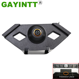 GAYINTT-cámara de visión frontal para coche, dispositivo de 170 grados, para <span class=keywords><strong>Volkswagen</strong></span> VW <span class=keywords><strong>Tiguan</strong></span> L <span class=keywords><strong>2016</strong></span> 2017 2018, visión nocturna, positivo, impermeable - Product Image 4
