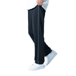 <strong>Navy</strong> <strong>Blue</strong> <strong>School</strong> Pants with One Stripe / Two Stripes Dark <strong>Blue</strong> <strong>School</strong> <strong>Trousers</strong> - Product Image 2