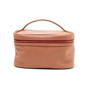 Bolsas de cosméticos de viaje de cuero PU de 10 pulgadas al por mayor, bolsa de maquillaje esencial de belleza, funda para meñique, organizar con asa - Product Image 1