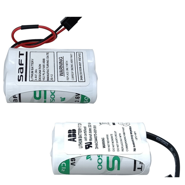 Customized ABB Robot Batteries Lithium SAFT 3HAC044075-001/01 3.6V LS17500