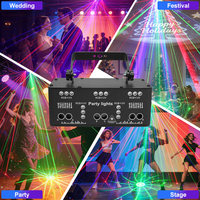Projecteur laser et UV YSH DJ, projecteur à faisceau LED IP33 RGBWA DMX-512 pour scène, KTV, bar, boîte de nuit et parc à thème