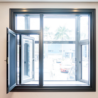 Fenêtre en aluminium professionnelle Naco, cadre en aluminium blanc, fenêtre en verre, fenêtre coulissante en aluminium avec certificat CE