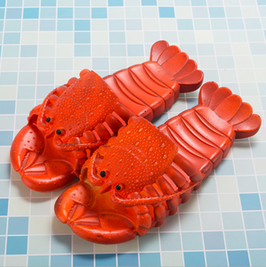 Sandales de plage pour hommes amusantes d'été 2022, mules, pantoufles de homard unisexes, tongs d'extérieur - Product Image 2