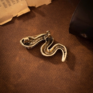 Broche 2026, Broche Vintage de Cobra com Esmeralda e Diamantes para Homens - Product Image 3
