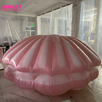 Sirène gonflable décorative pour mariage, grande vaisseau gonflable led