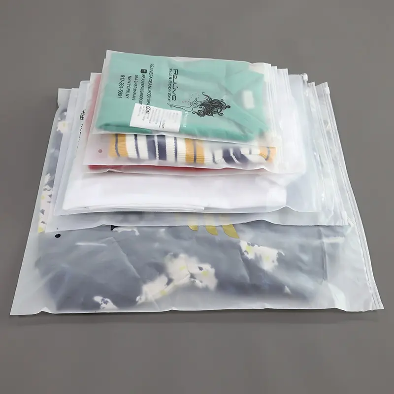 Sacs à fermeture éclair personnalisés entiers, avec logo vêtements emballage PE sac imprimé t-shirt en plastique poly sac