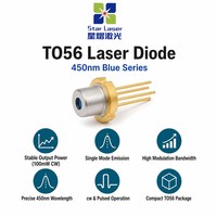 Diode laser bleue OSRAM PLT5 450GB 450nm 100mW TO-56 5,6 mm monomode pour projection