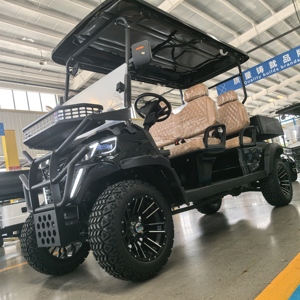 Carro <span class=keywords><strong>da</strong></span> Golf Elettrico a 4 Posti per Carichi Pesanti con Vano Portaoggetti, Alimentato a Batteria al Litio, per <span class=keywords><strong>Trasporto</strong></span> Comunitario - Product Image 1