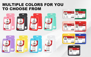 Porte-badges médicaux transparents imperméables robustes en gros, cordon coloré, porte-<span class=keywords><strong>badge</strong></span> de sécurité pour infirmière, porte-carte en plastique - Product Image 2