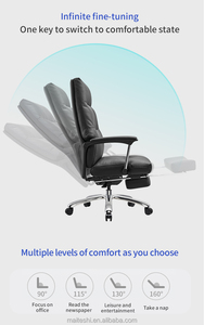 Wholesale Customizable Executive <strong>Leather</strong> Office <strong>Chair</strong> High Back Ergonomic <strong>Swivel</strong> <strong>Leather</strong> <strong>Chair</strong> with Footpedal - Product Image 4