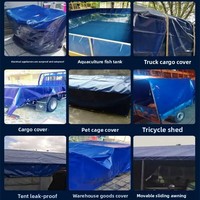 Bâche multifonctionnelle épaissie, imperméable, anti-UV et résistante à la pluie, pour camion, piscine et bassin, enduite de PVC, vente en gros