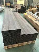 Plancher composite WPC extérieur ignifuge, stable, anti-fissuration, à relief profond, pour sous-sol, jardin, patio, piscine, balcon