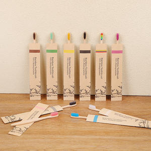 制造商个人护理软天然生态竹一次性生物降解竹酒店牙刷 - Product Image 2