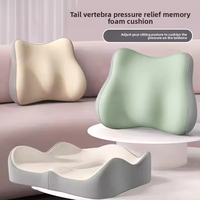 Coussin de siège orthopédique en mousse à mémoire de forme pour soulager la sciatique et les douleurs au coccyx - Coussin ergonomique respirant pour chaise de bureau et de voiture