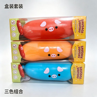 Jouet Squishy Hot Dog en forme de Saucisse de Porc, style blocs de construction, à remontée lente, anti-stress, jouet sensoriel, cadeau fantaisie, vente en gros