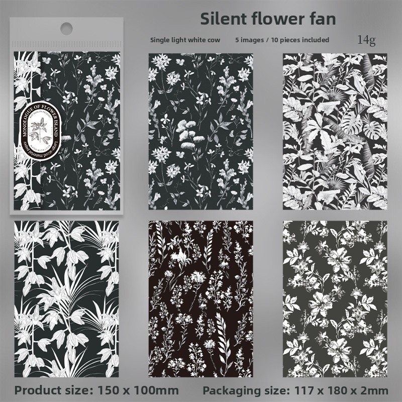B Encanto Floral Silencioso negro