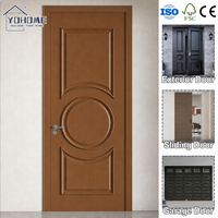 Portes intérieures en bois massif pré-assemblées, standard européen, blanches, portes intérieures en bois massif, portes intérieures modernes pour chambre à coucher