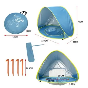 Realsin Uv-bescherming Reizen Draagbare Reizen Bed Indoor Outdoor Reizen Kids Pop Up Baby Beach Tent