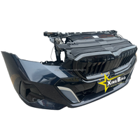 Bumper Depan Berkualitas Tinggi Seri 5 G60/G68, Kit Kipas Radiator, Lampu Depan, Ringan, Pemasangan Bolt-On, Universal Fitment 6