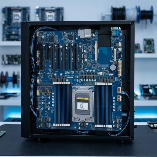 Gigabyte MZ32-AR0 Single AMD EPYC 7003/7002 Series Processor Motherboard