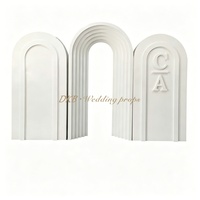 BK-101 - Fondo de PVC Multicapa con Forma de Arco para Decoración de Bodas y Eventos, Fondo para Fotos, Accesorios para Fotomatón, Fondo Floral