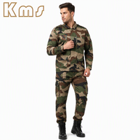 KMS Vente en Gros Treillis Militaire de Combat Français pour Homme, Uniforme Camouflage Ripstop Tactique pour Hommes