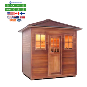 Nouvelle Arrivée Tente Gonflable Chauffée au <span class=keywords><strong>Bois</strong></span> Mini Sauna Traditionnel à Vapeur en Baril Design Moderne pour Extérieur Poêle à <span class=keywords><strong>Bois</strong></span> - Product Image 1